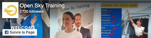 Page Open Sky Training sur Facebook